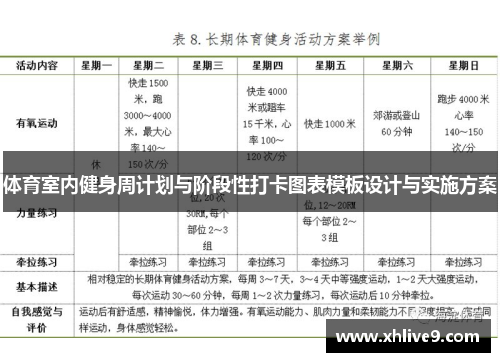 体育室内健身周计划与阶段性打卡图表模板设计与实施方案